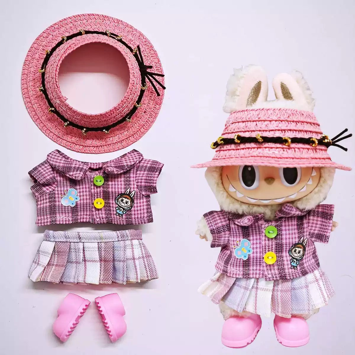 Stylish Outfits for Labubu Gen 1 2 3, Labubu Clothes for Macaron, Have a Seat, High Quality Unique Outfits (doll not included)