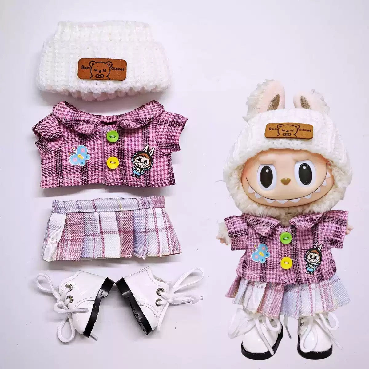 Stylish Outfits for Labubu Gen 1 2 3, Labubu Clothes for Macaron, Have a Seat, High Quality Unique Outfits (doll not included)