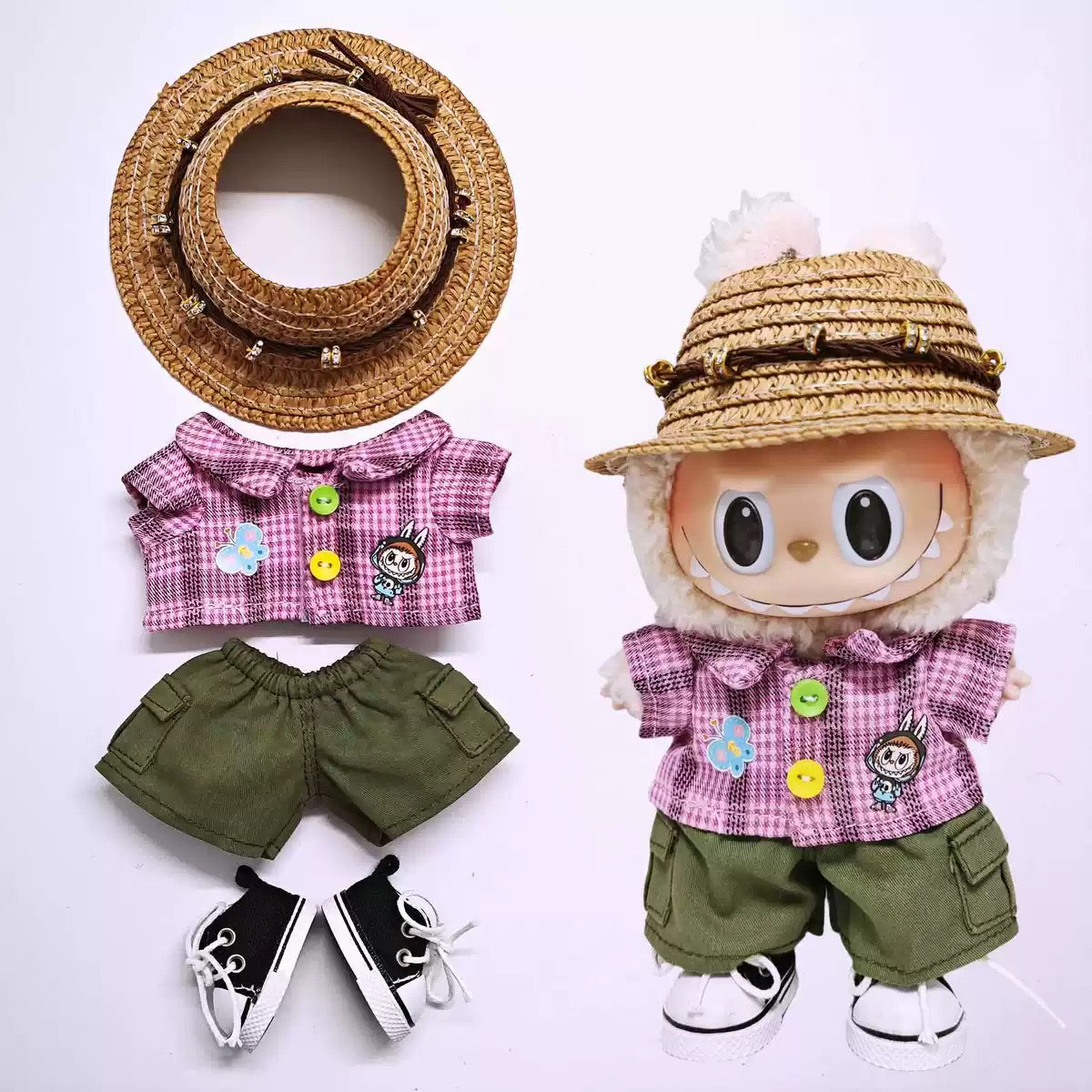 Stylish Outfits for Labubu Gen 1 2 3, Labubu Clothes for Macaron, Have a Seat, High Quality Unique Outfits (doll not included)