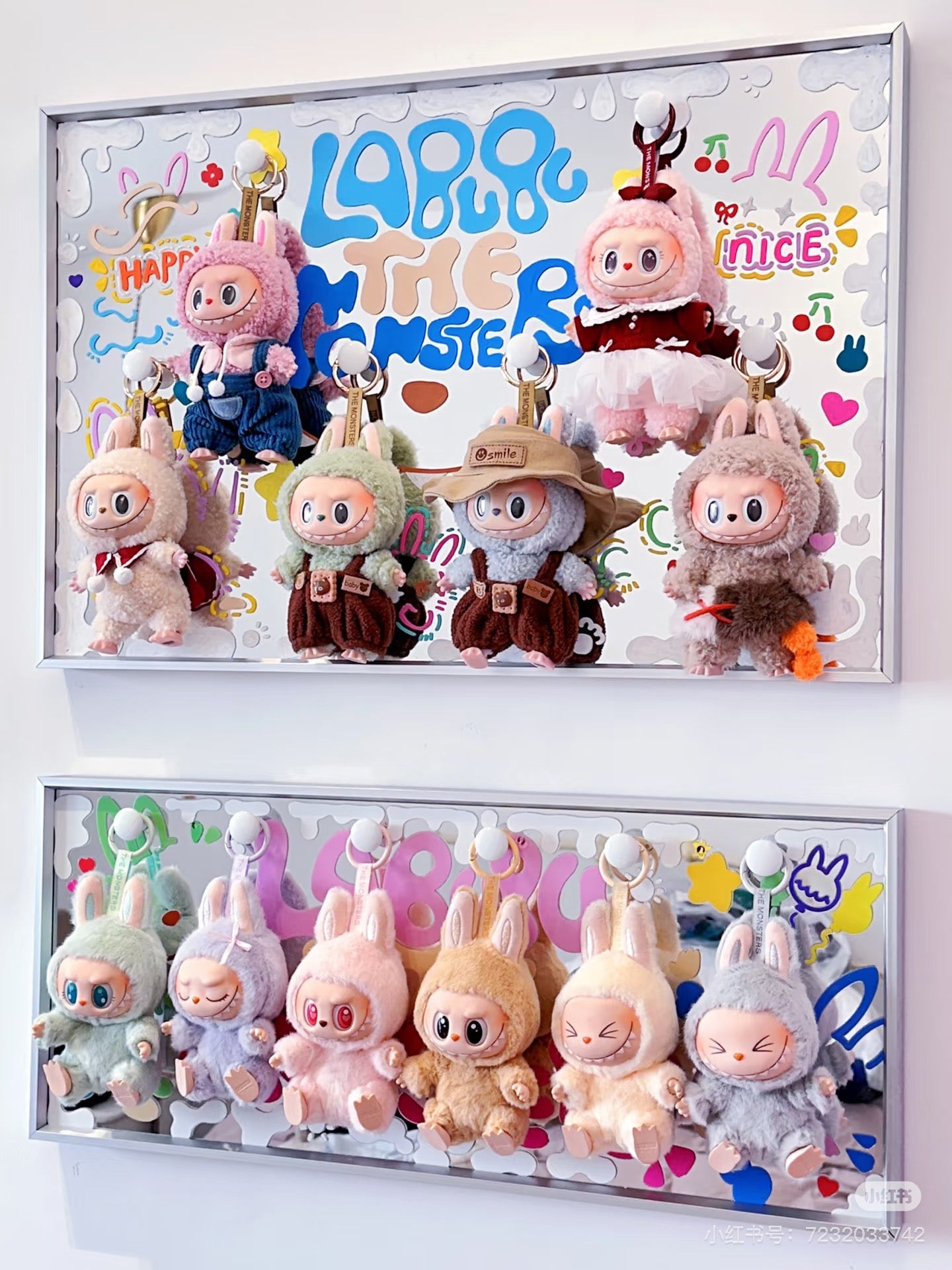 Stylish Labubu Treasure Box Art – Unique High-Quality Hanging Wall Display (Doll Not Included)